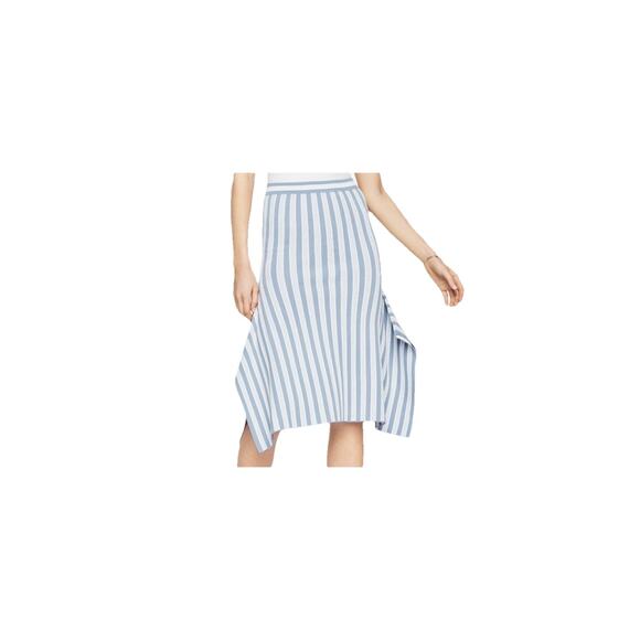 BCBG Maxazria Eden Stripes Skirt Size M Blue & White Stripes MSRP$268 - Picture 2 of 7